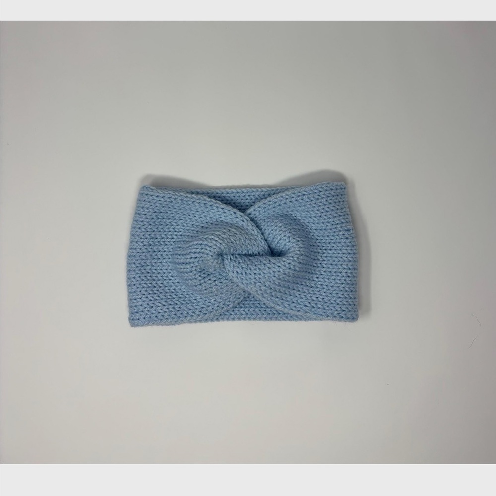 Sky Blue Knit Ear Warmer